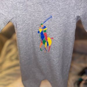 Infant Ralph Lauren fleece onesie